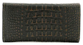 HAARLEM Women KUZE 26098 Leather Wallet Brown & Green